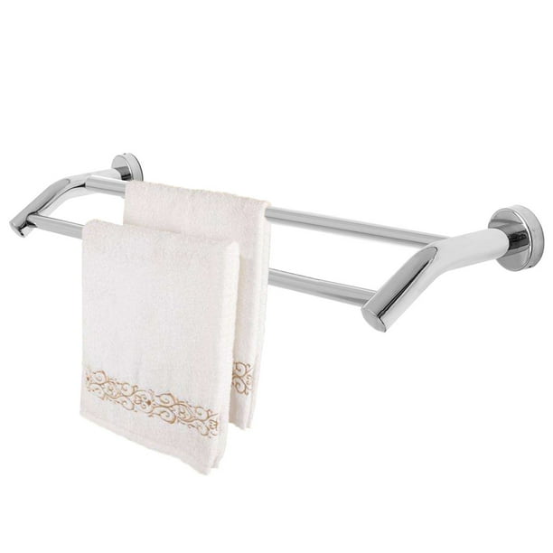 Wall Mounted Rail Double Towel Bar Finish Holder Towel Rack Bathroom Accessories